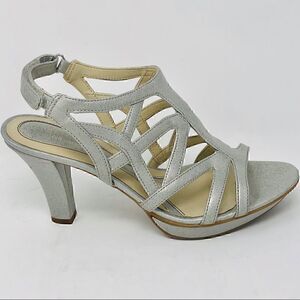 Naturalizer Silver Metallic Heels